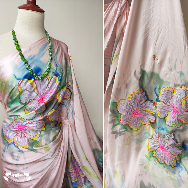 Springtime Hibiscus Sari
