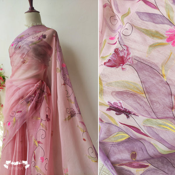 Peach Love Sari