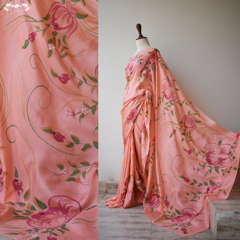 Alluring Tea Pink Sari